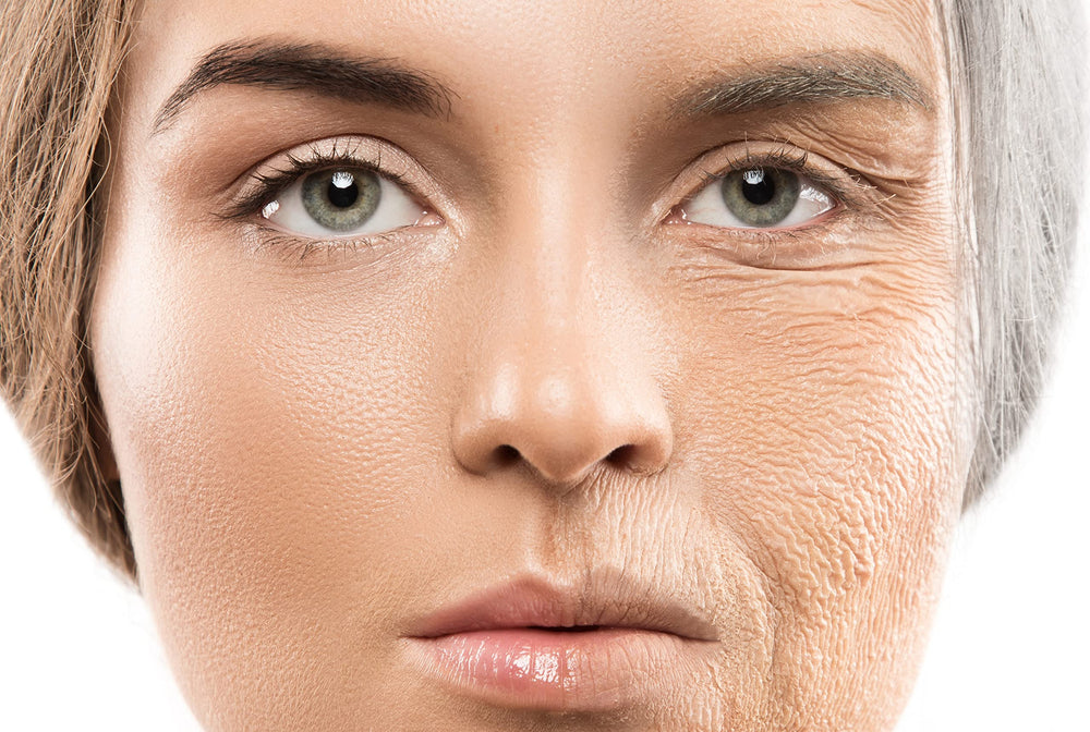 O'Lana Marine Liquid Collagen bottle with glass showcases glow-ready routine.
