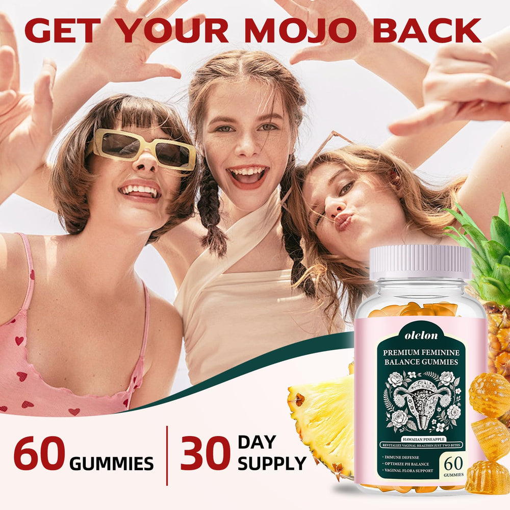 OLELON logo and product name convey trusted feminine health support