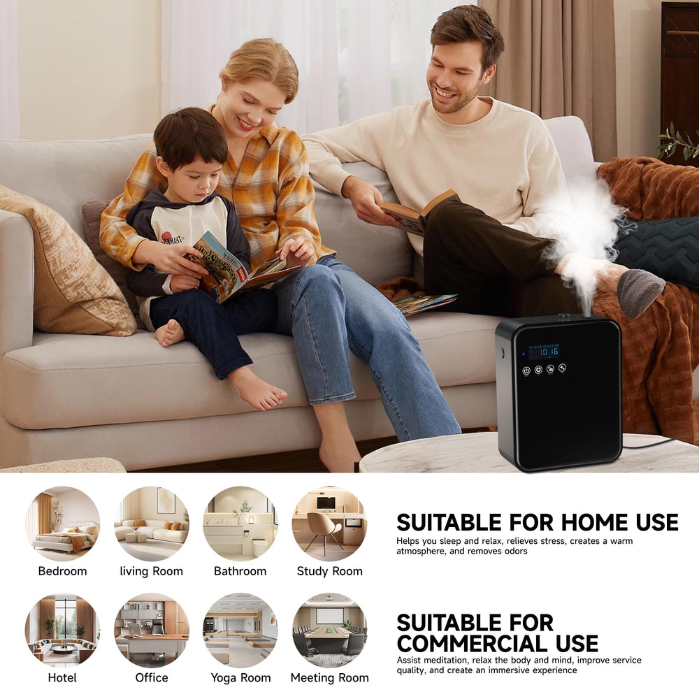 OLFANIX diffuser operates quietly without leaks.