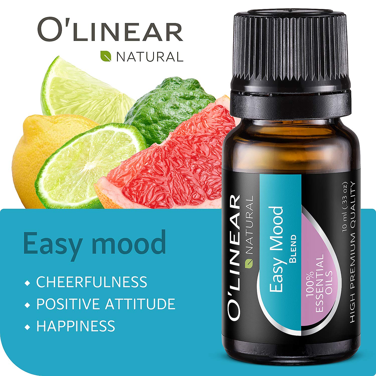 Gift-ready O'Linear oils displayed on a shelf.