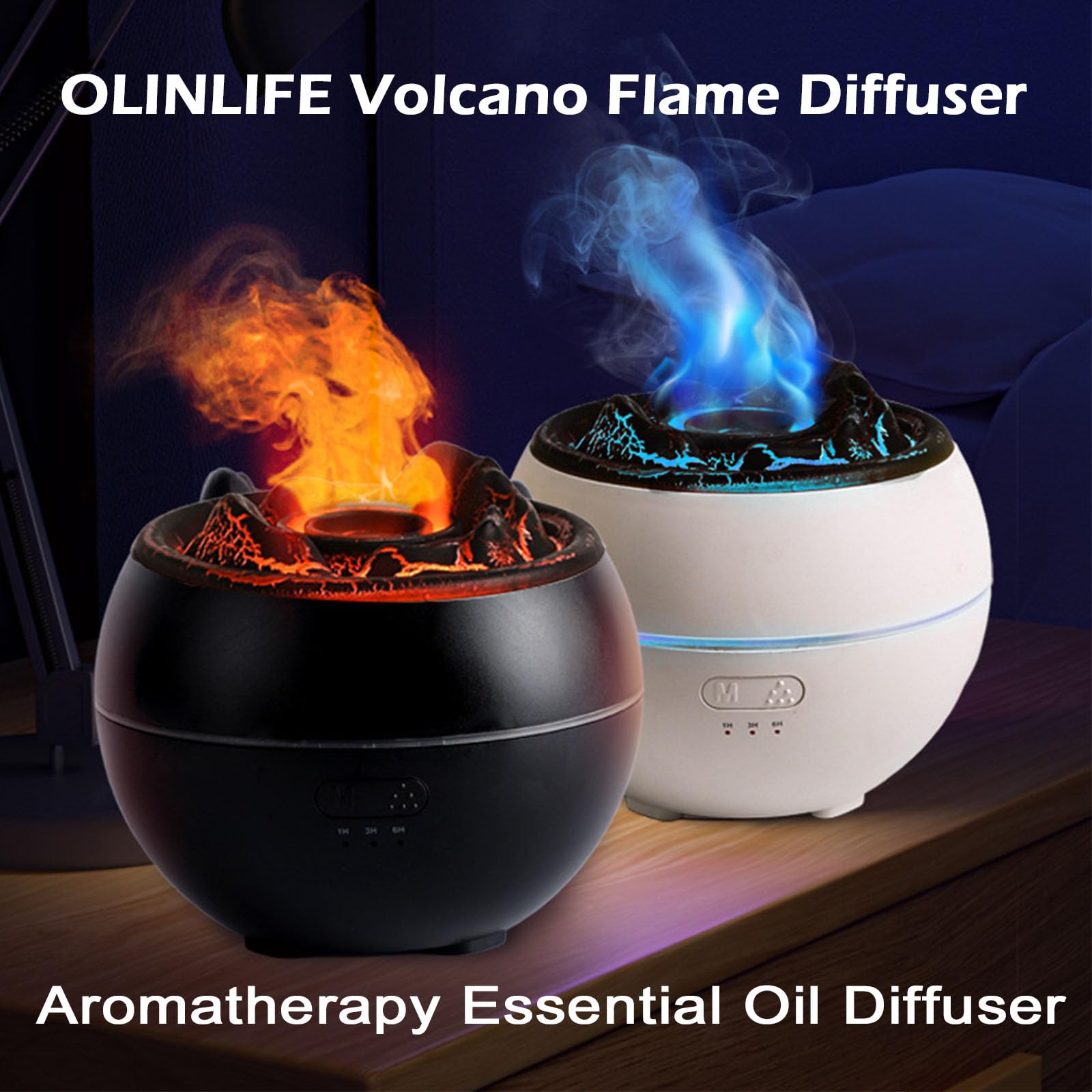 OLINLIFE Volcano Diffuser suitable for home, office, and spa.
