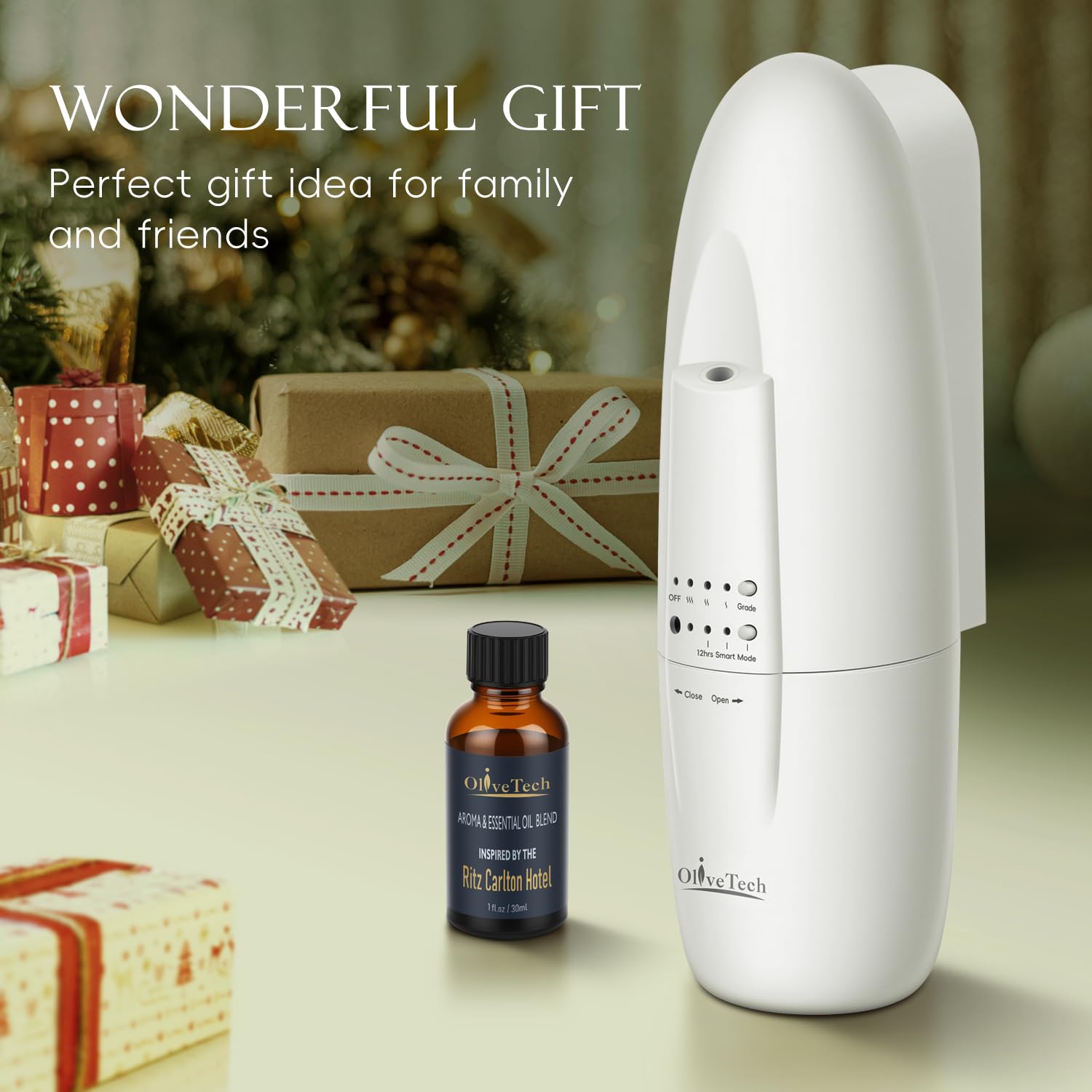 OliveTech BPA-free diffuser materials keep your environment safe around kids and pets.