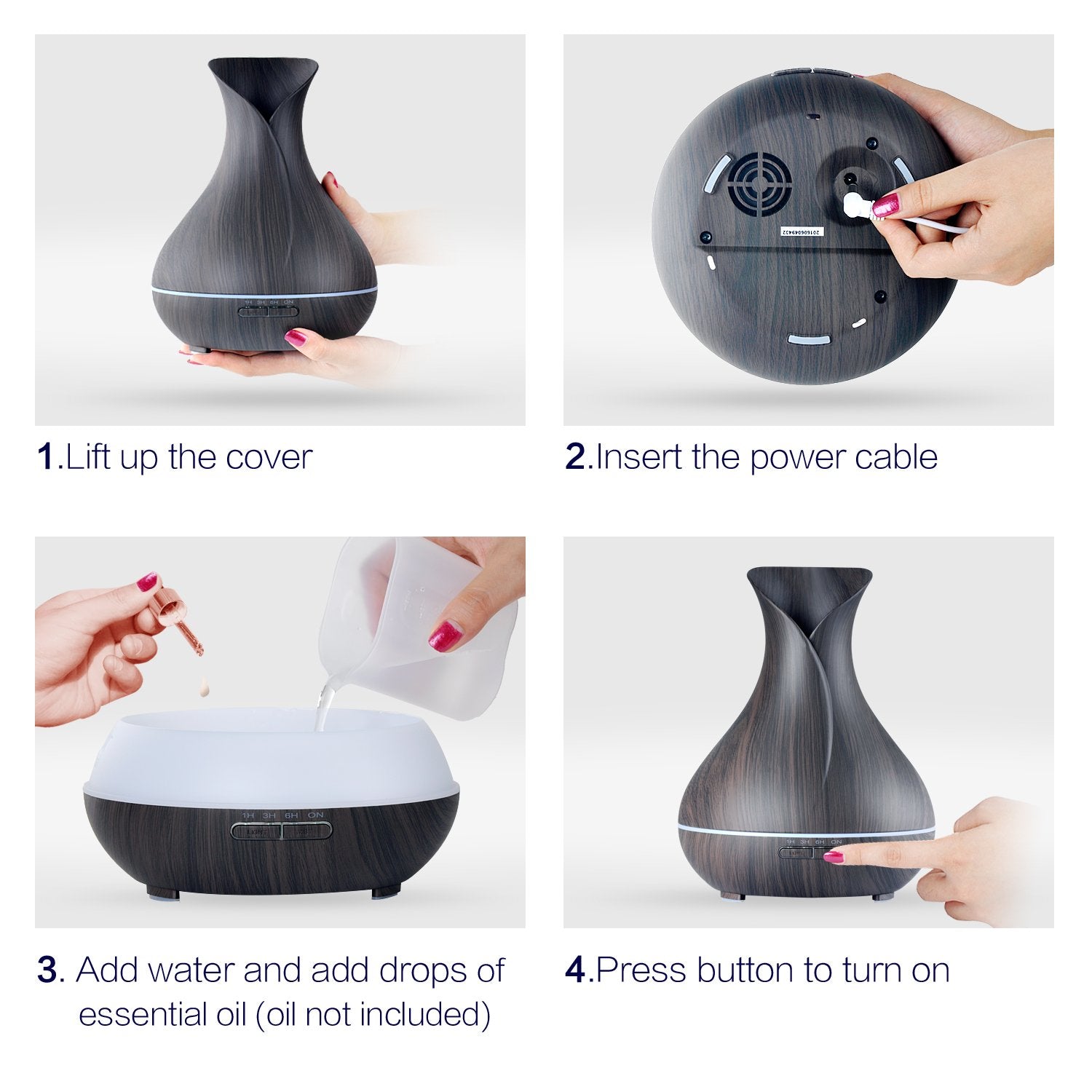 OliveTech Aroma Diffuser emits fine mist to refresh your space