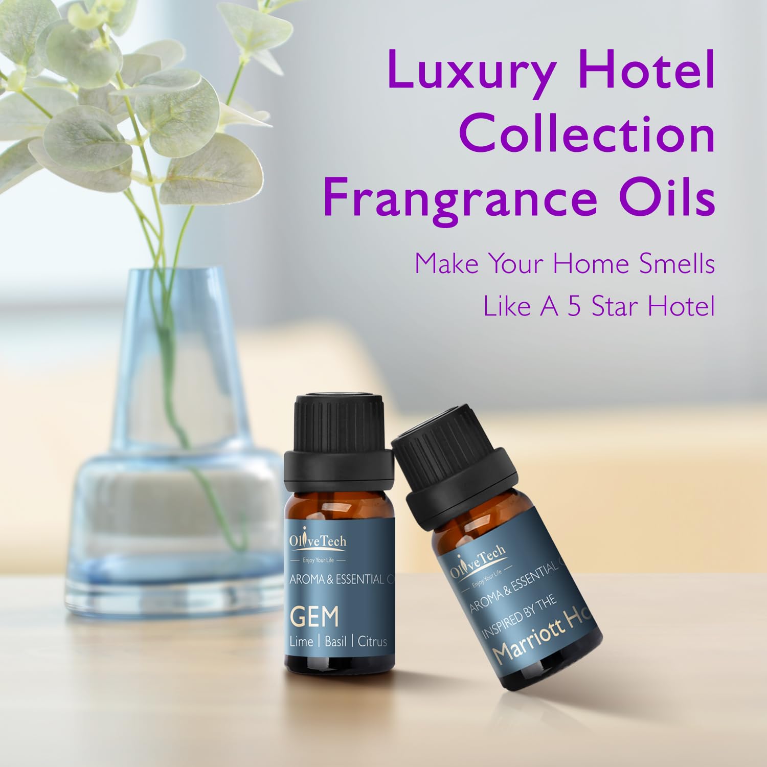 OliveTech diffuser silent operation suitable for bedrooms and offices.