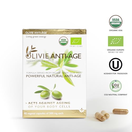 OLIVIE capsules highlighting hydroxytyrosol oleuropein polyphenols for daily use