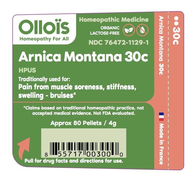 Close-up of OLLOÏS Arnica Montana 30C melt-away pellets