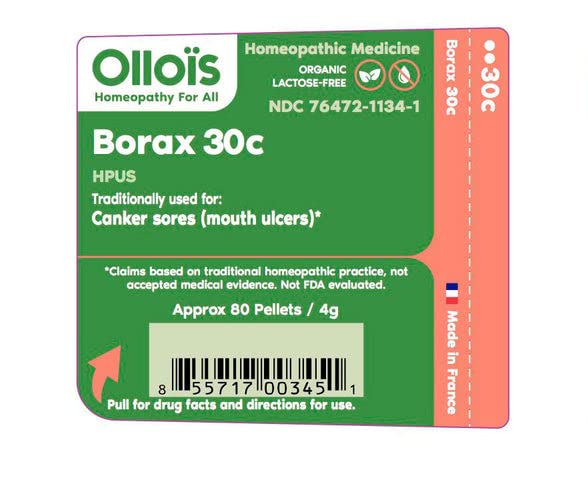 Three-pack of OLLOÏS Borax 30c on shelf, convenient for ongoing use.