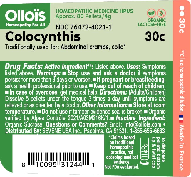 OLLOÏS Colocynthis 30c pack of 3, vegan-friendly and lactose-free packaging.