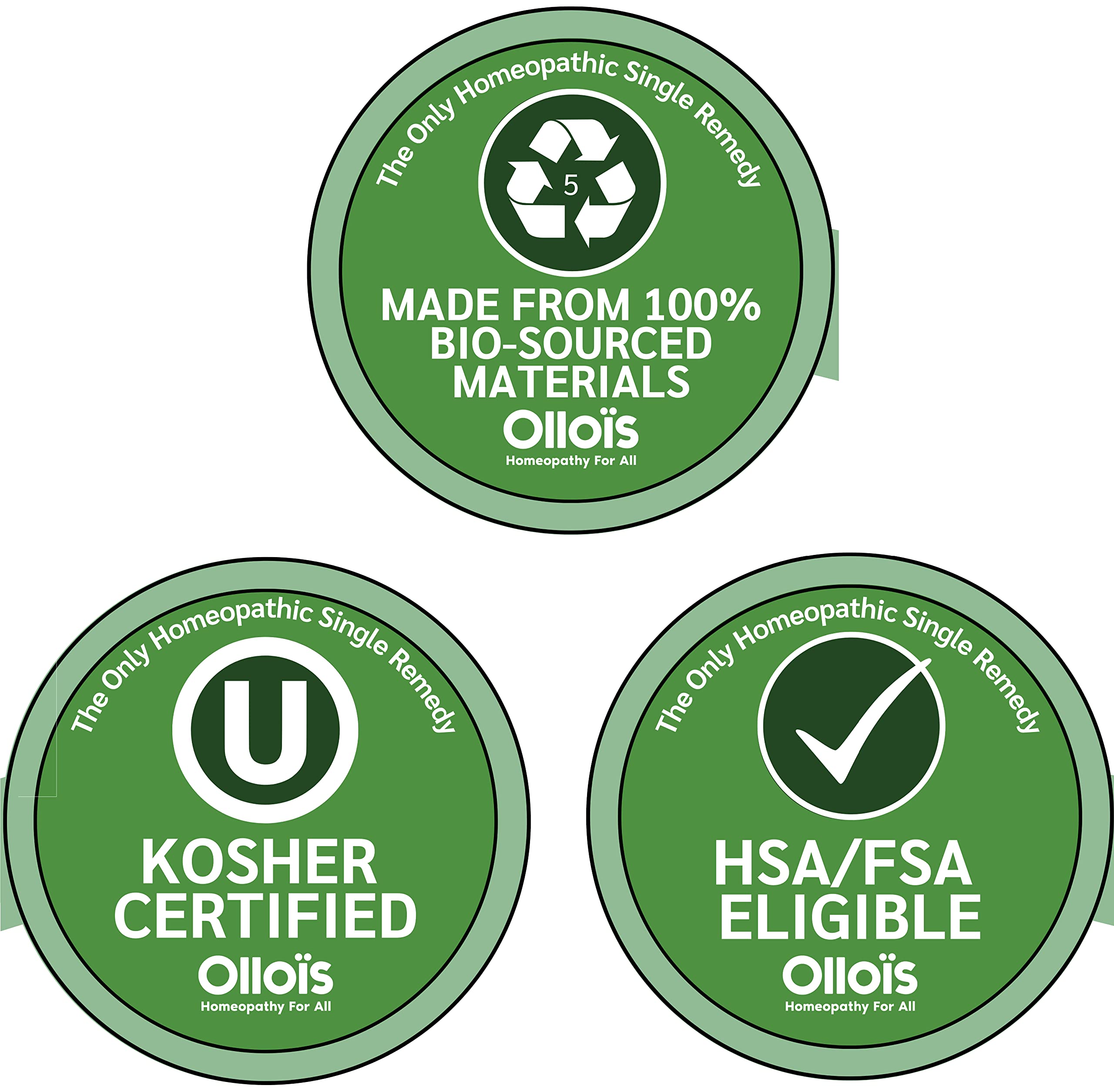 OLLOÏS organic seal on label highlighting gluten-free and organic credentials