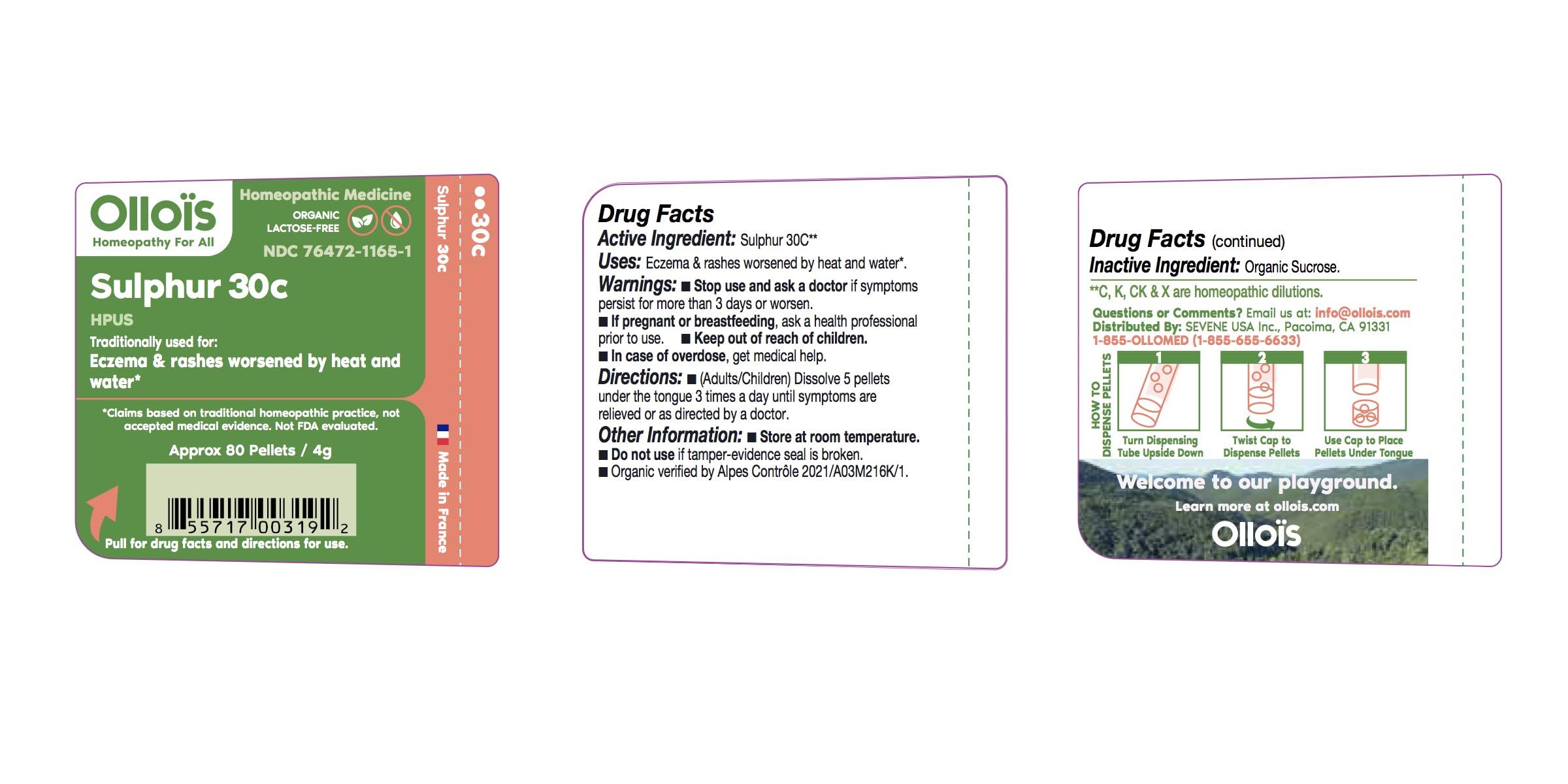 OLLOÏS organic lactose-free homeopathic medicine tube with vegan ingredients