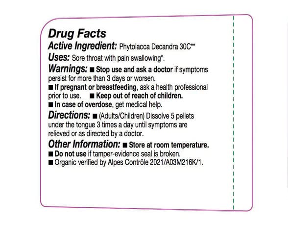 OLLOÏS Phytolacca Decandra 30c organic certification seal
