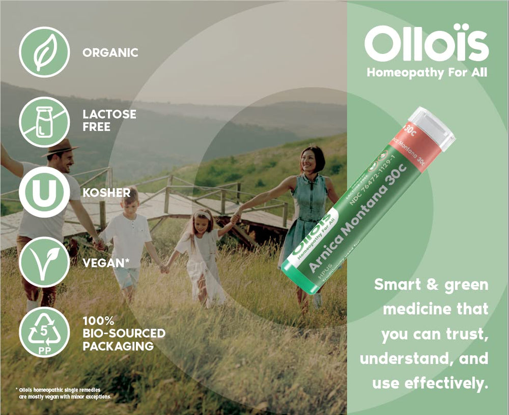 Seed-to-shelf process image for OLLOÏS Arnica Montana 30C