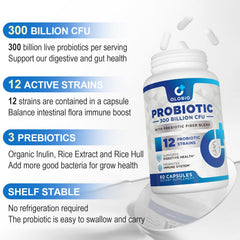 OLOBIO 12-strain probiotic blend diagram showing diverse gut-supporting strains.