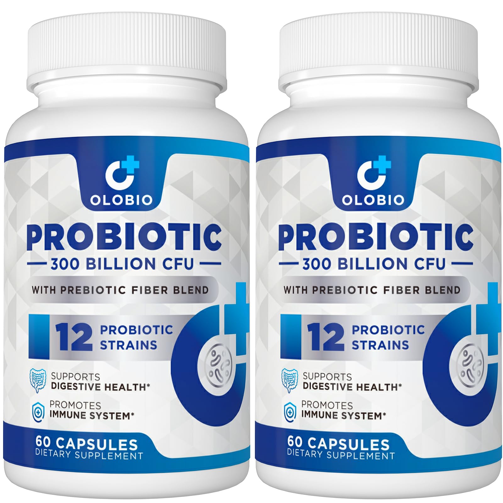 OLOBIO 300Billion CFU probiotic bottle for daily gut support