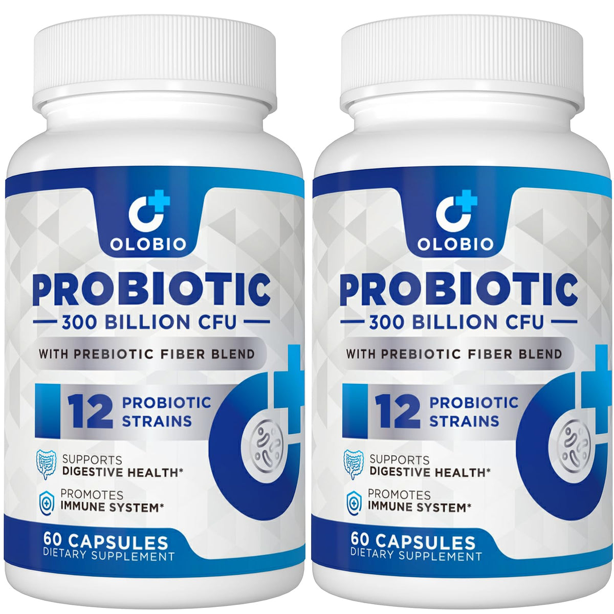 OLOBIO 300Billion CFU probiotic bottle for daily gut support
