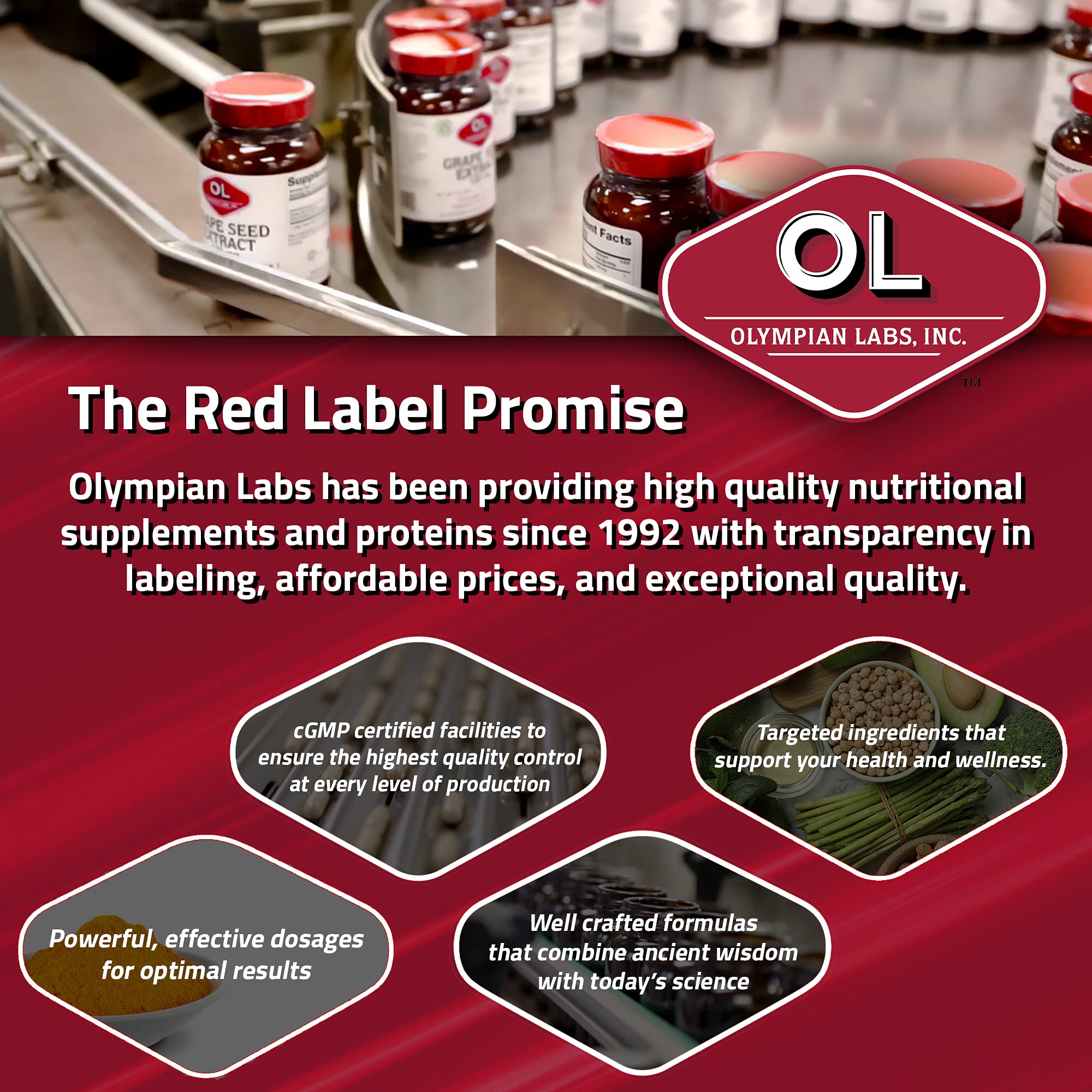 Premium Olympian Labs bottle on a desk conveys reliability.