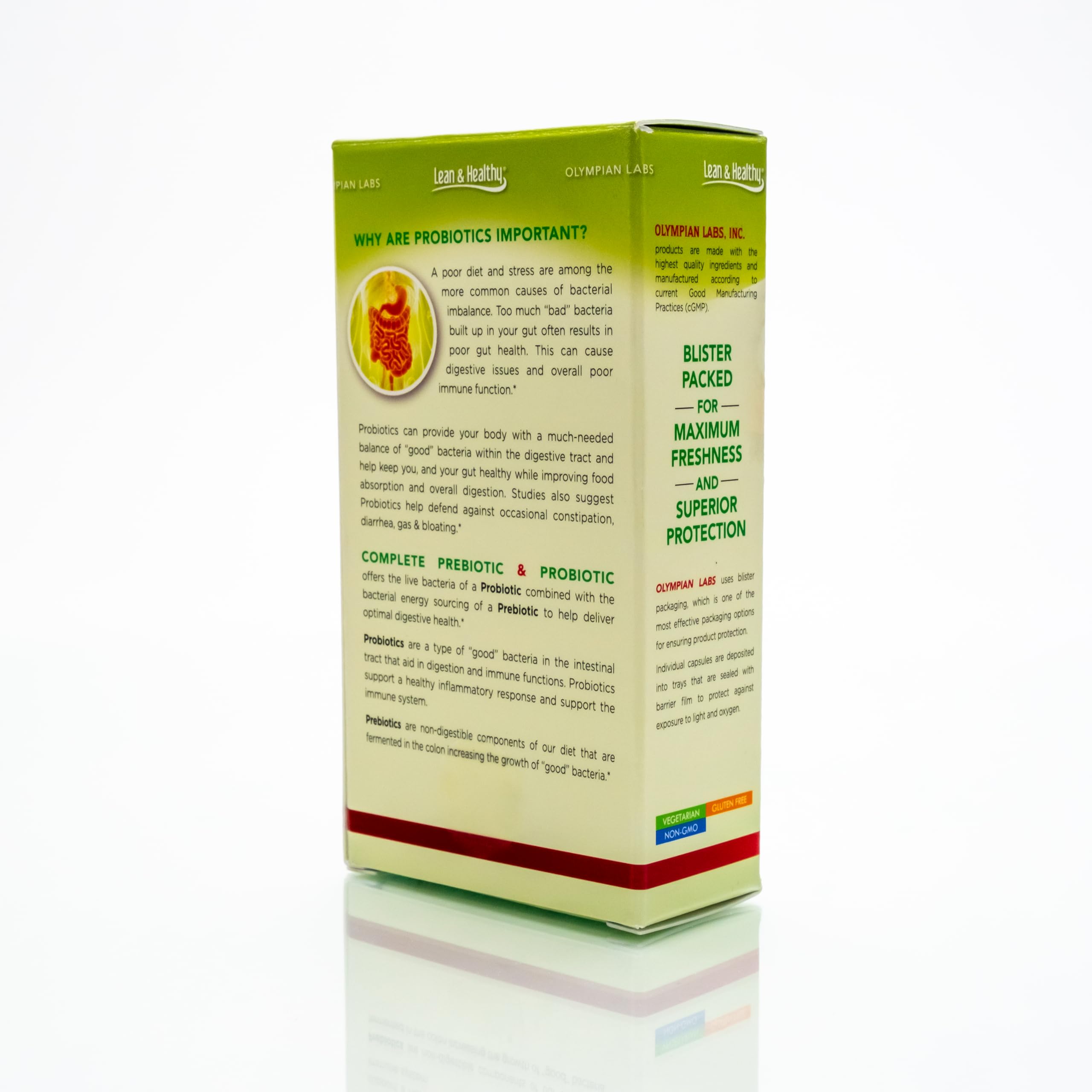 Bottle with spoon illustrates simple daily regimen for healthy digestion.