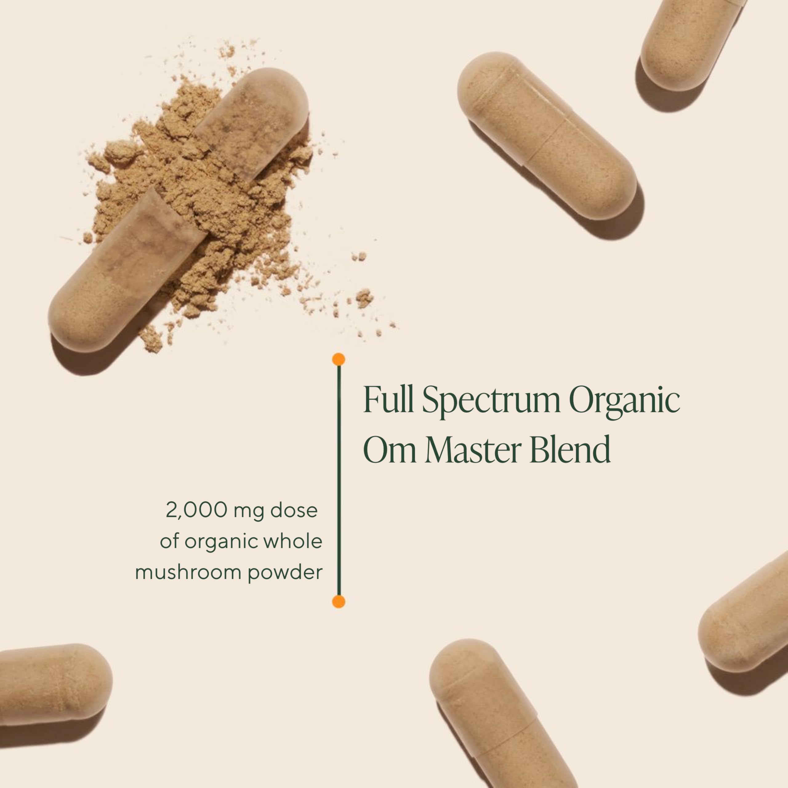 OM Master Blend pour shot demonstrates easy dosage in daily routine.