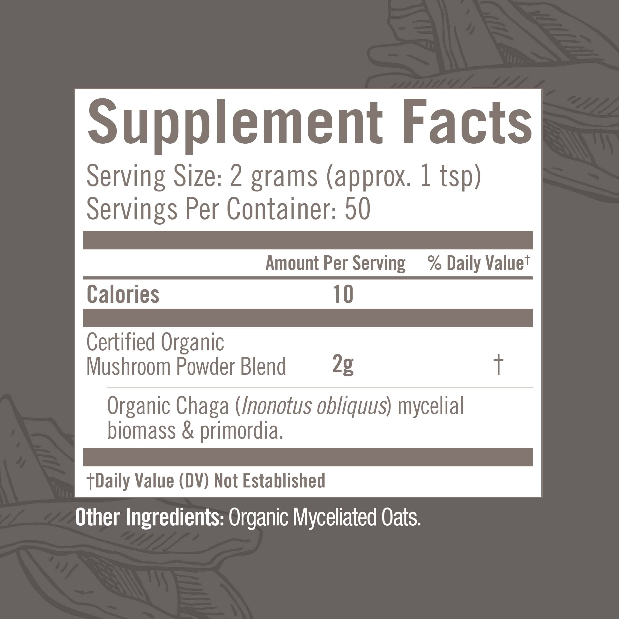 OM Mushroom Superfood Chaga powder in coffee illustrates versatile wellness addition.