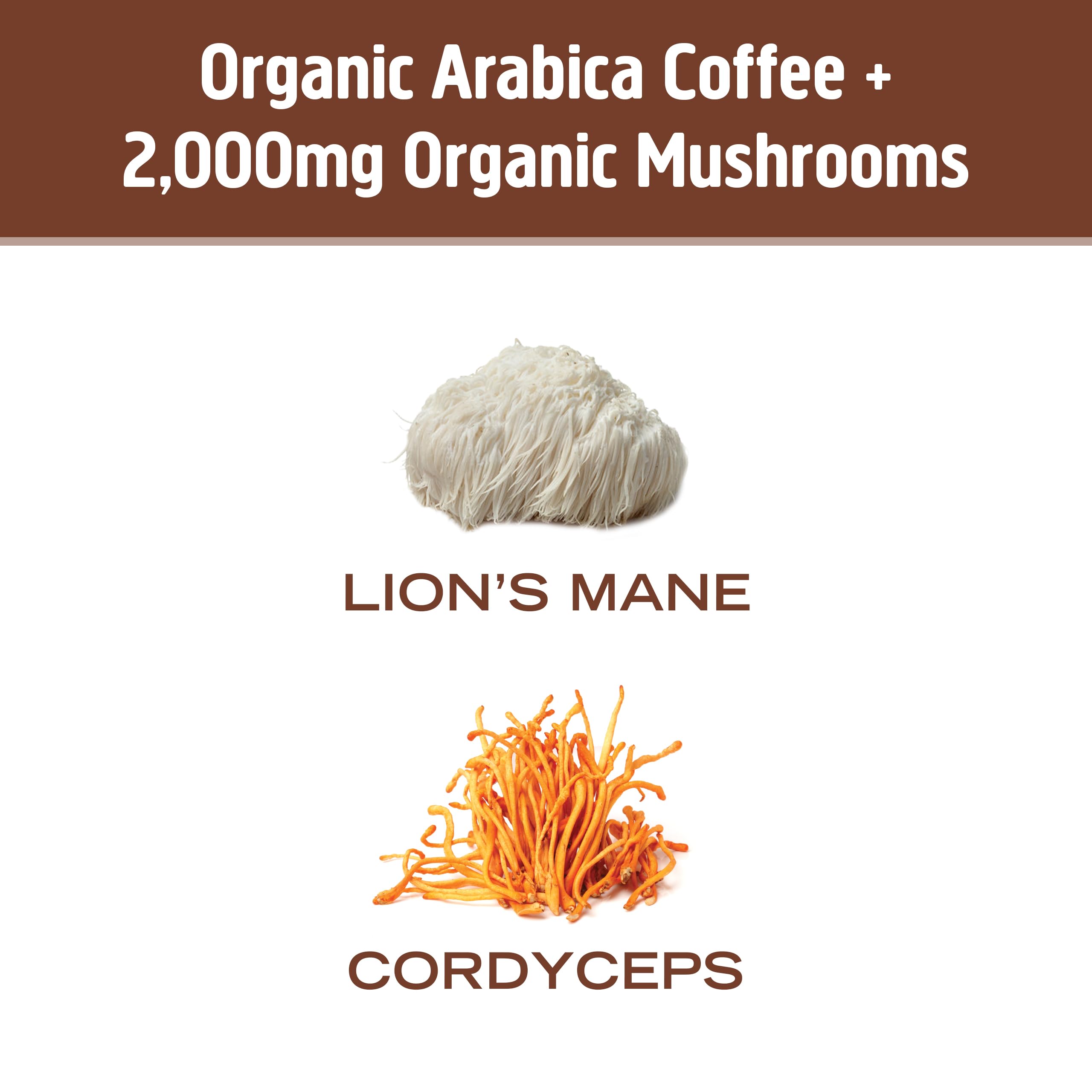 OM Mushroom Superfood instant coffee being prepared for an energizing morning.