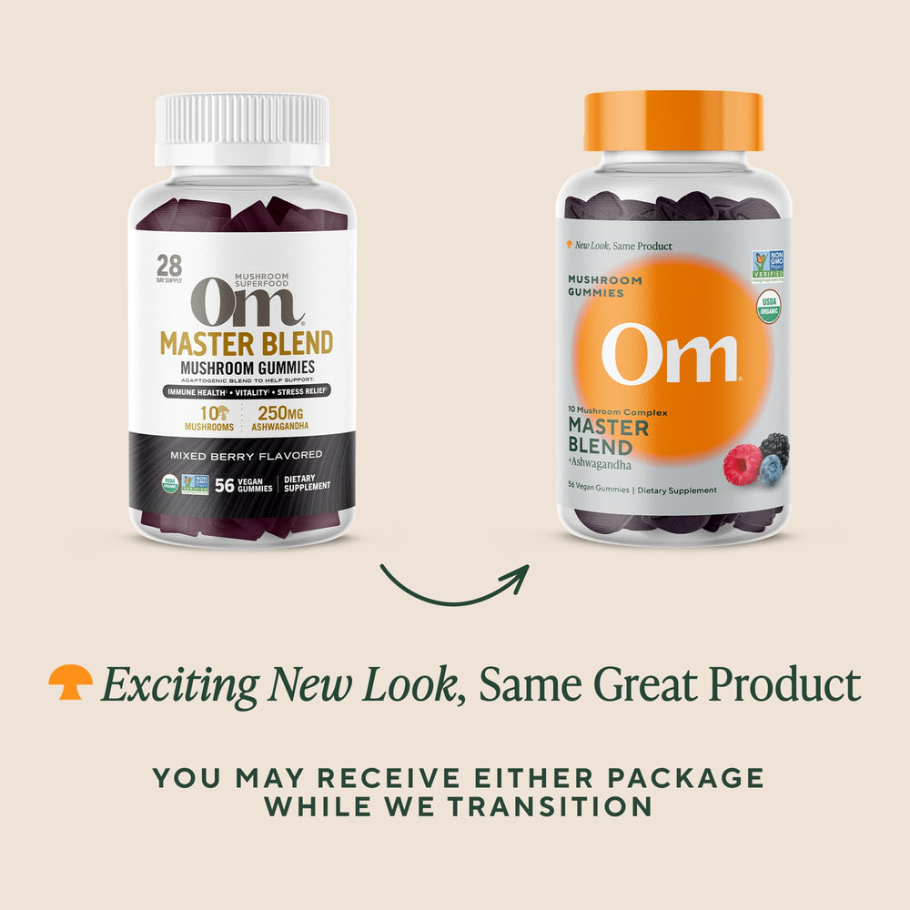 Berry gummies arranged with natural ingredients to evoke a calm daily ritual