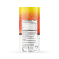 OM Mushroom Superfood Morning Energy Blend powder in a mug highlights chai-spice flavor and comfort