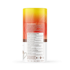 OM Mushroom Superfood Morning Energy Blend with scoop illustrates a convenient plant-powered focus boost