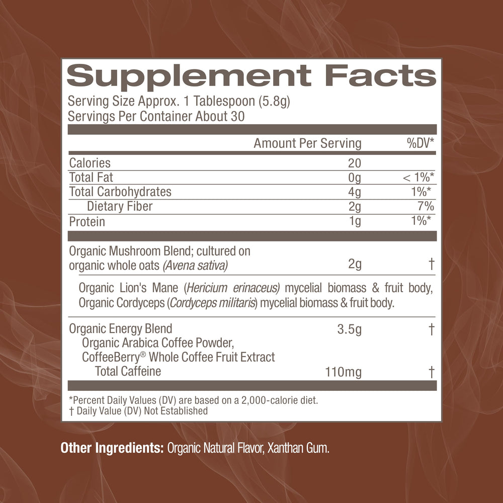 OM Mushroom Superfood Organic Arabica coffee delivers a bold, smooth cup with functional mushroom notes.