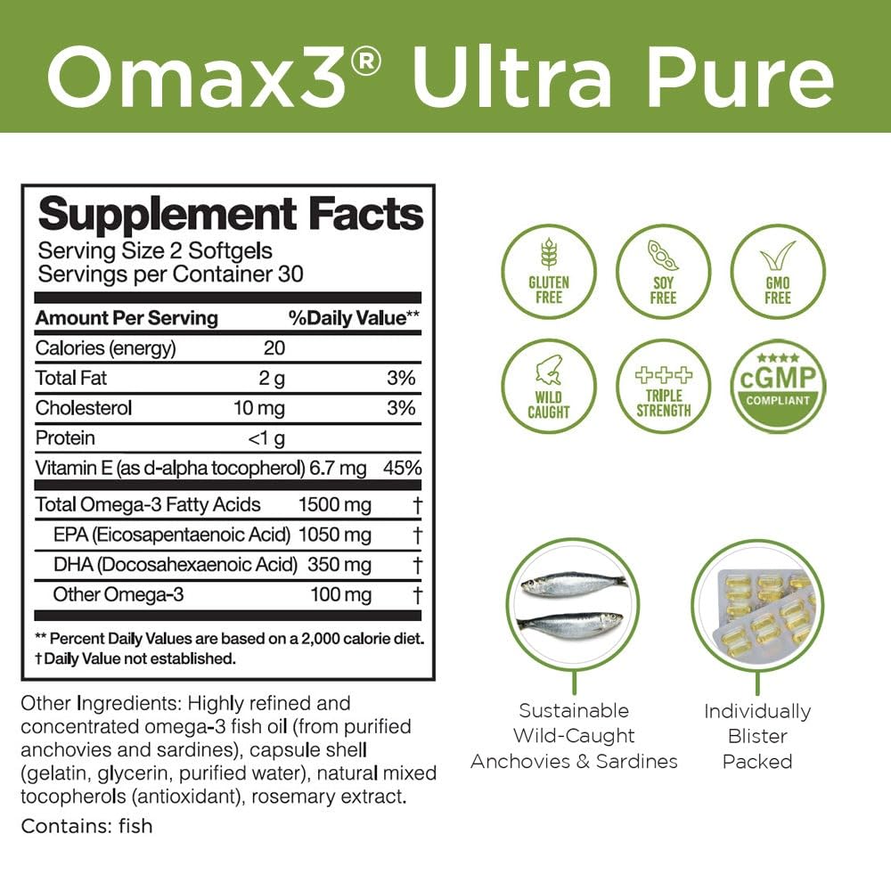 OMAX3 is Friends of the Sea and NSF certified for purity and ethical sourcing.