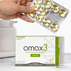 OMAX3 blister-packed pills maintain freshness with minimal fishy aftertaste for joints.
