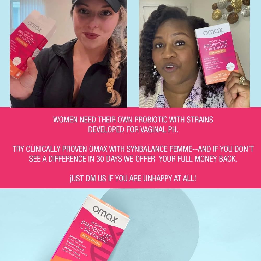 Omax3 women's health use-scene showing daily capsule routine.