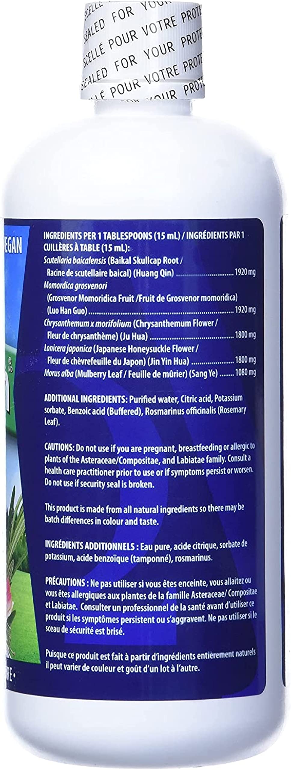 Omega Alpha Lung Flush liquid closeup highlights a smooth, palatable herbal blend.