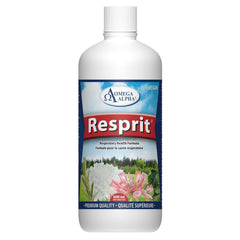 Omega Alpha Resprit bottle being poured for convenient daily use