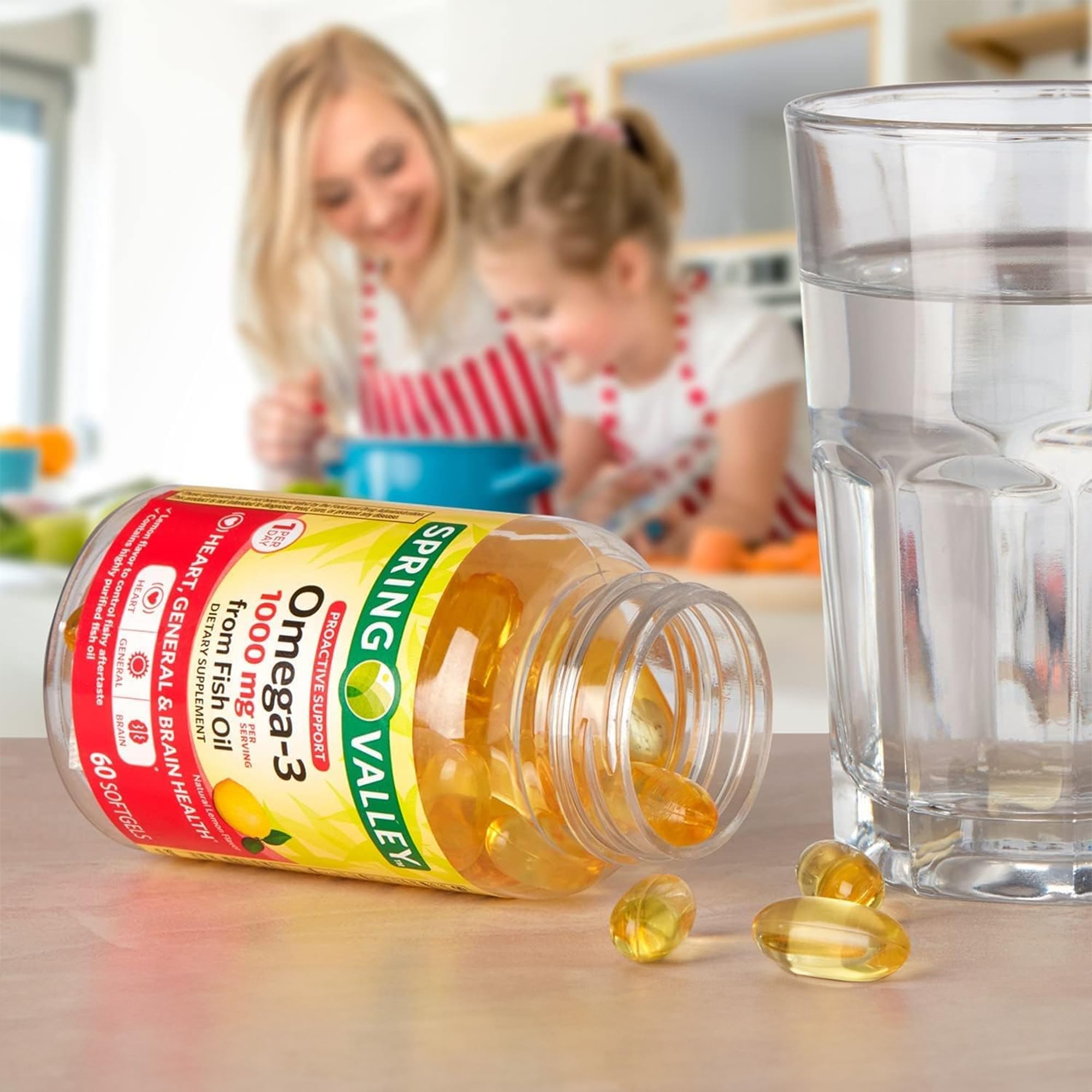 Omega-3 Fish Oil label shows EPA and DHA amounts for informed choices.