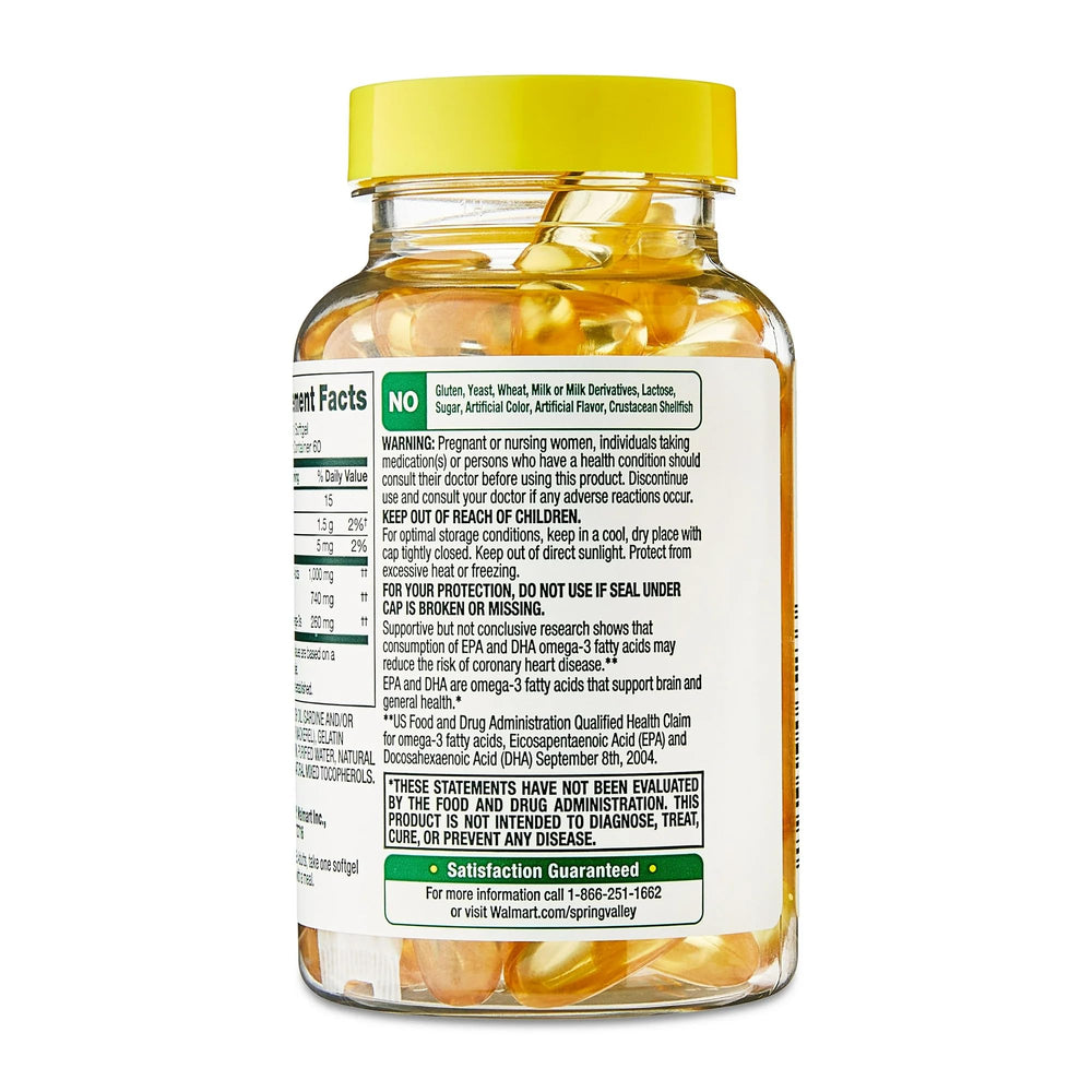 Omega-3 Fish Oil softgels in hand for on-the-go nutrition.