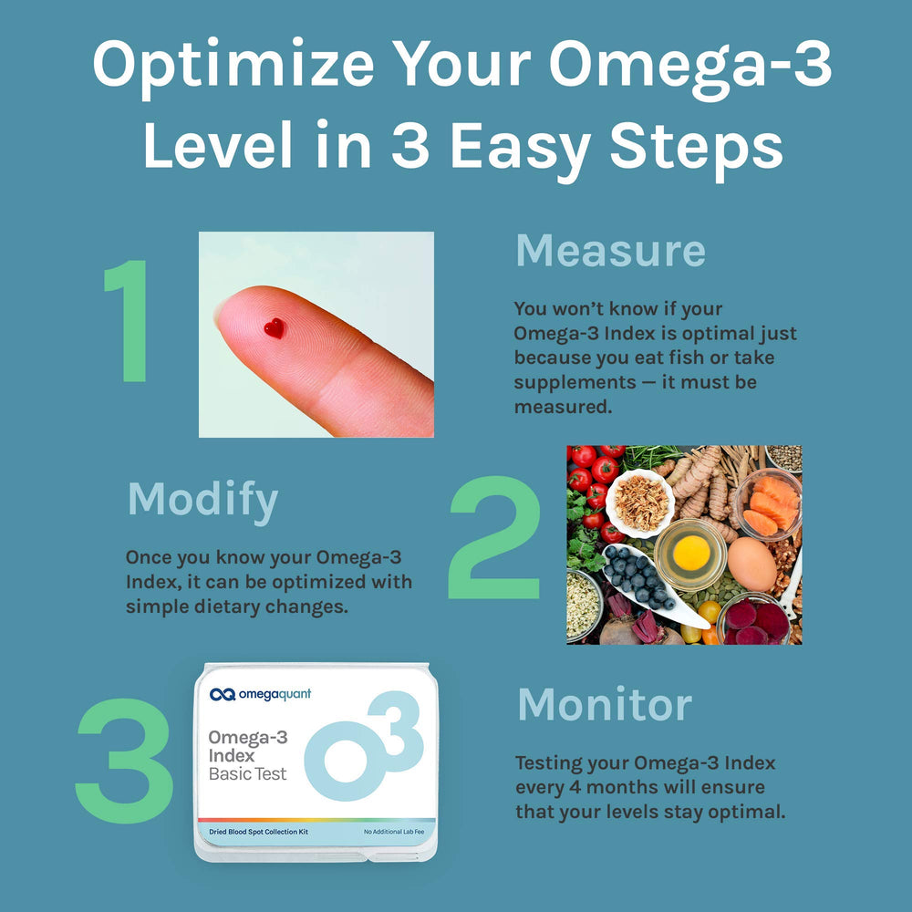 OmegaQuant Omega-3 Index results report supports informed dietary planning.