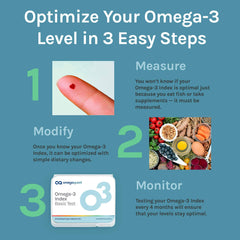 OmegaQuant Omega-3 Index results report supports informed dietary planning.