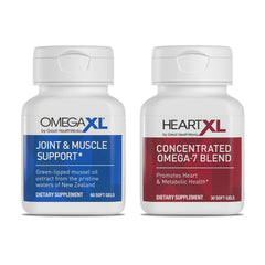 OmegaXL bottle front displaying label for joint support