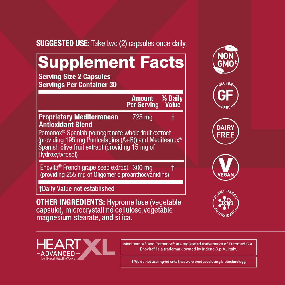 OmegaXL HeartXL Advanced supports endothelial health and blood flow
