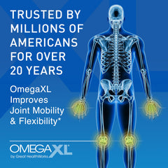OmegaXL HeartXL blend label close-up with heart-friendly fats