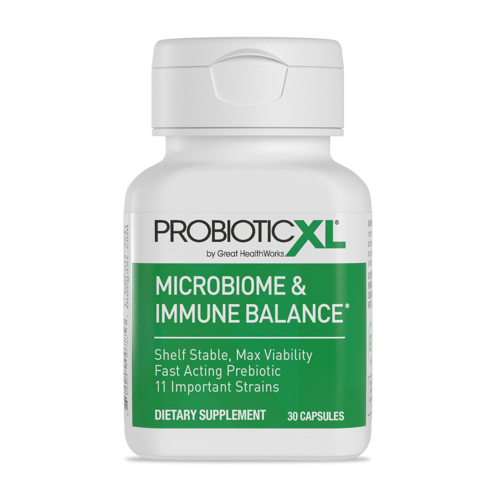 OmegaXL ProbioticXL 30 veggie capsules for everyday gut balance.