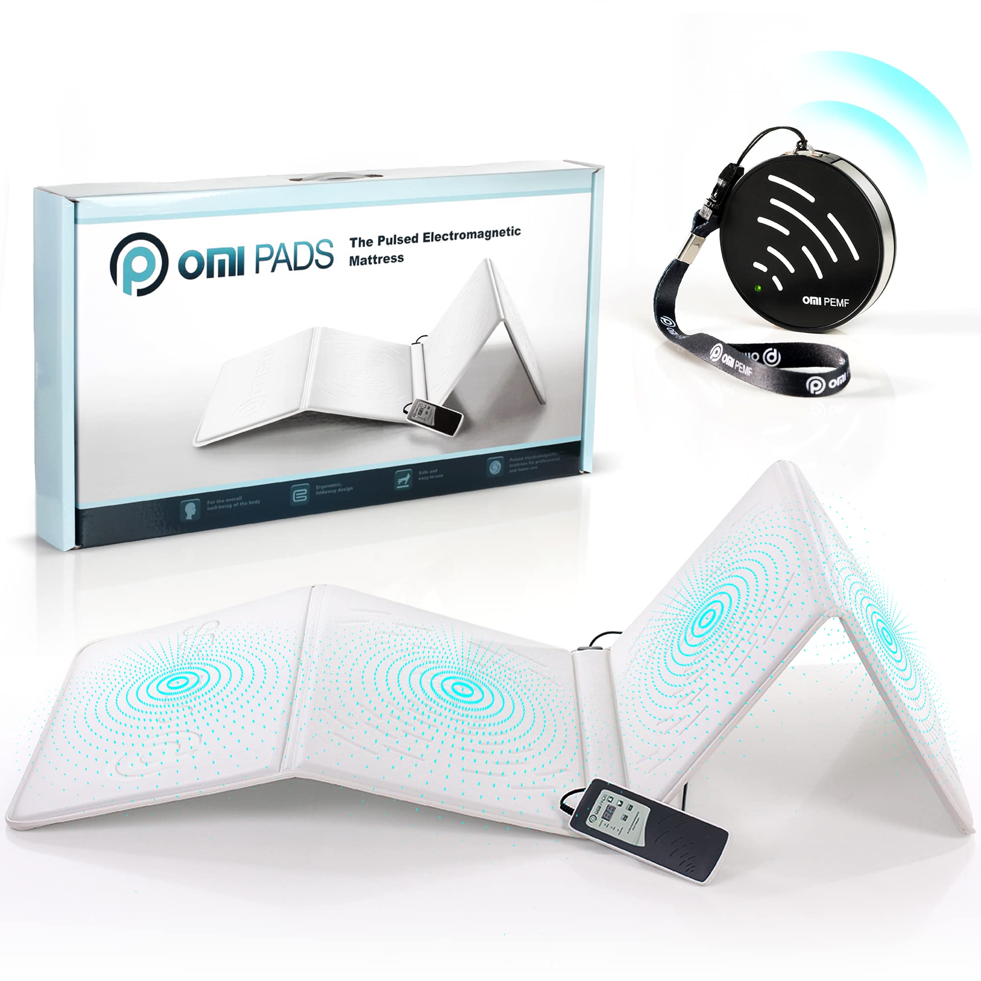 OMI magnetic field therapy mat full-body setup for holistic relaxation and all-over comfort.