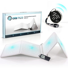 OMI magnetic field therapy mat full-body setup for holistic relaxation and all-over comfort.