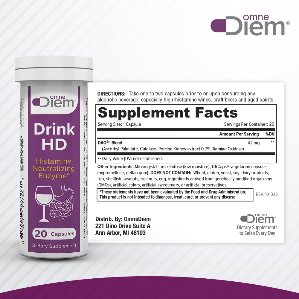 OmneDiem Drink HD cap close-up indicating freshness and quality