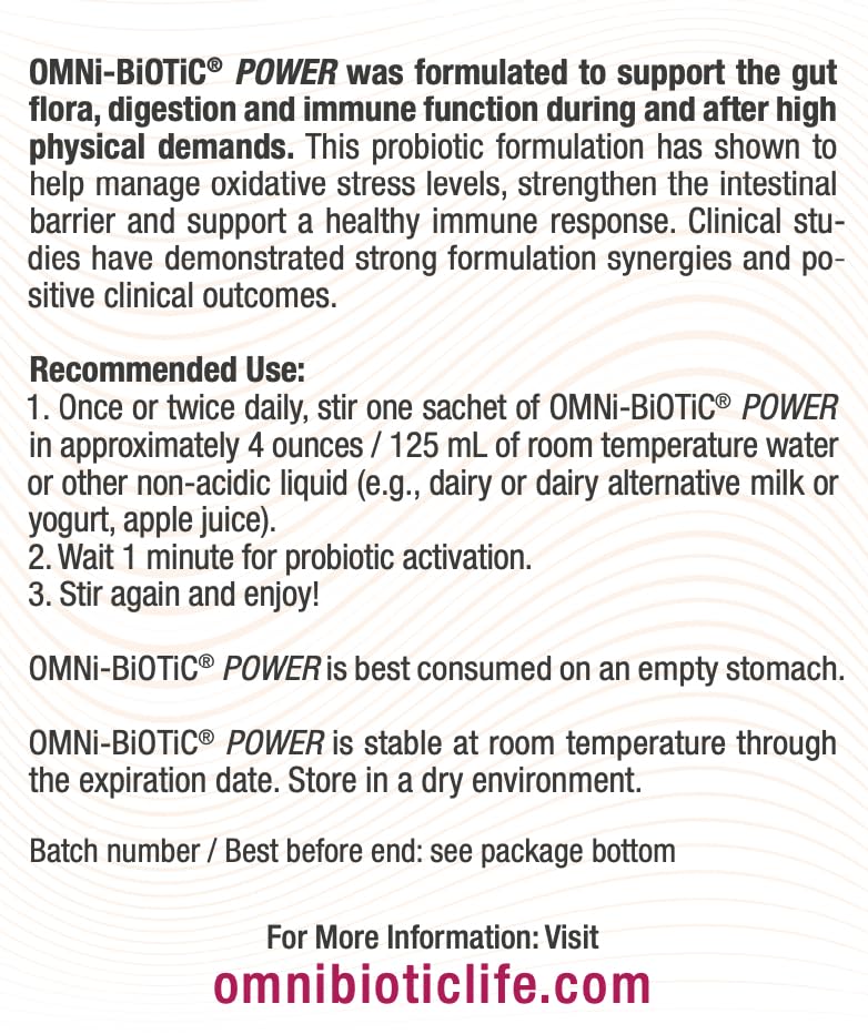 Athlete after training using OMNi-BiOTiC Power for recovery support.