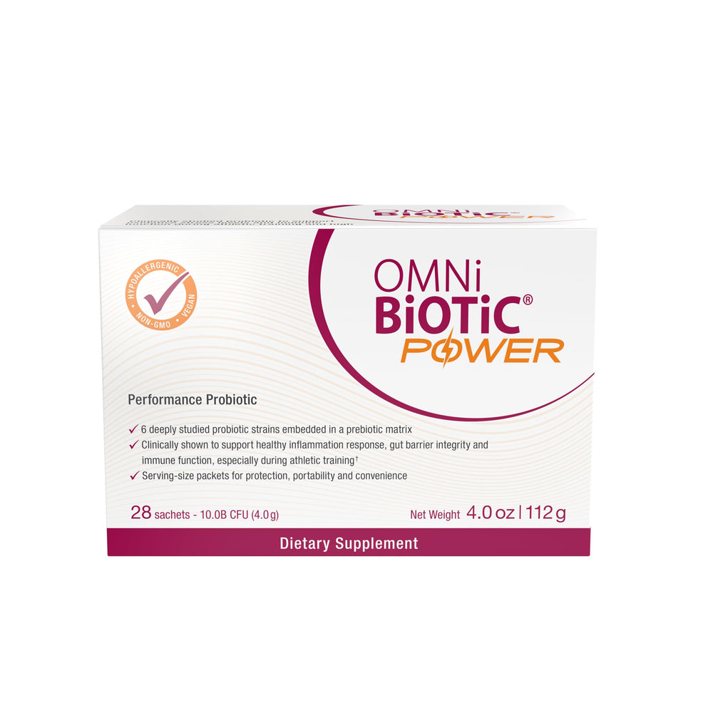 Sachet dissolving in water to activate probiotics and prebiotics.
