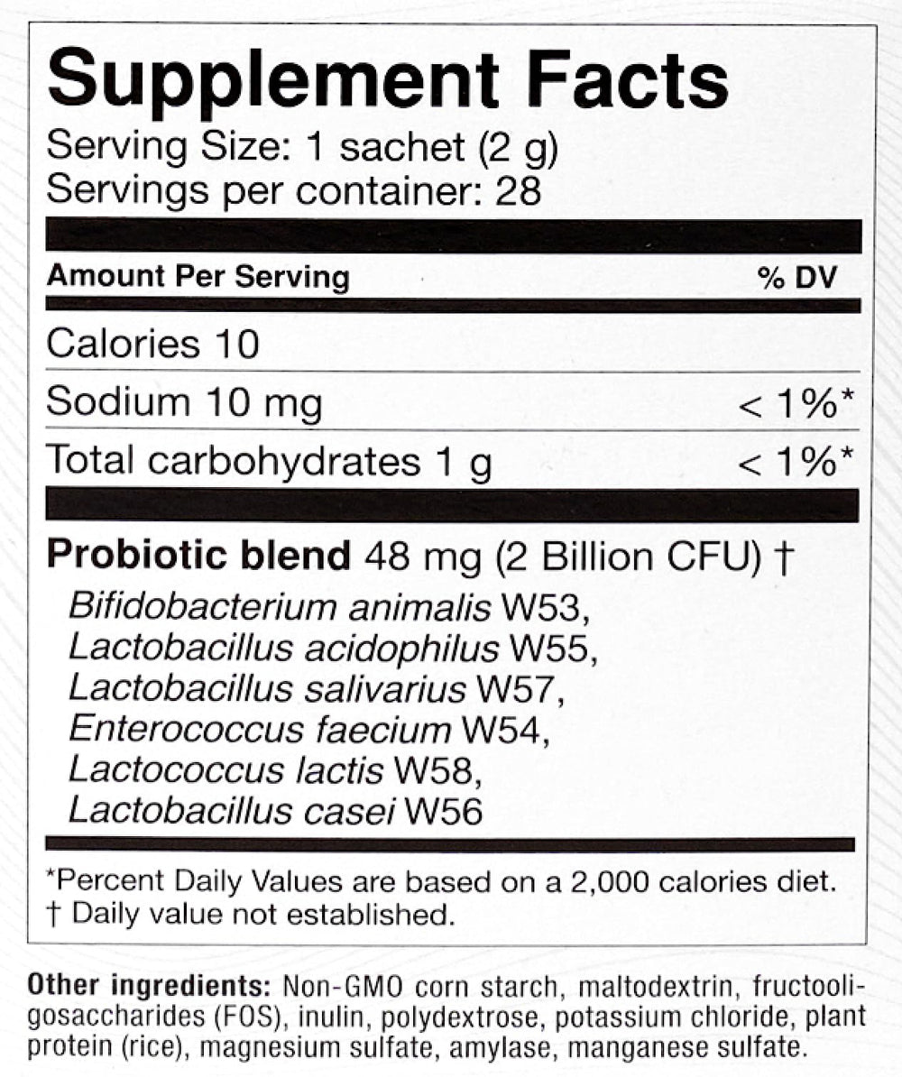 OMNi BiOTiC Balance capsules close-up with hypoallergenic formula for sensitive users.