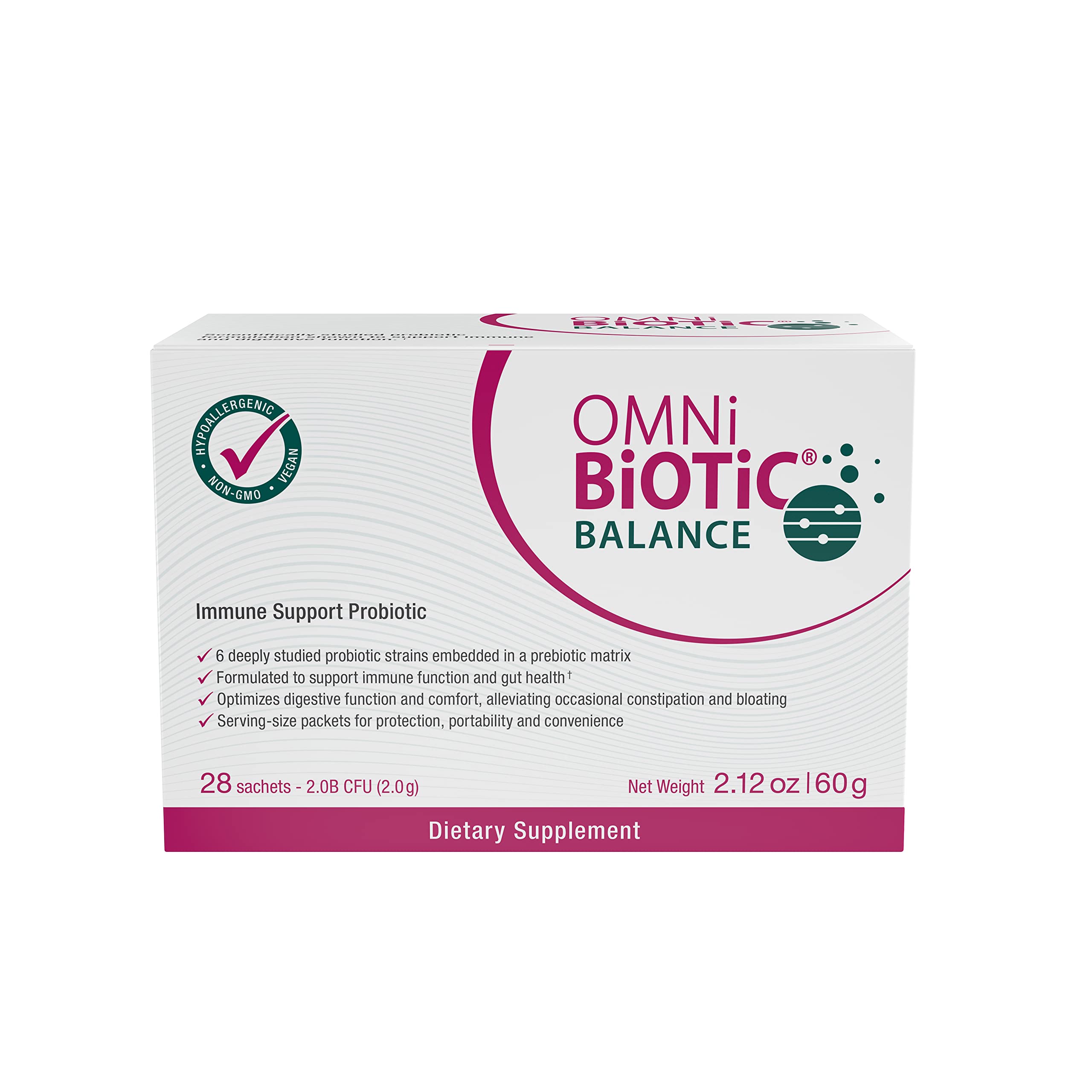 OMNi BiOTiC Balance daily packets provide convenient, on-the-go immune support.
