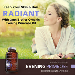 OmniBiotics cold-pressed Primrose Oil capsules preserve natural nutrients.