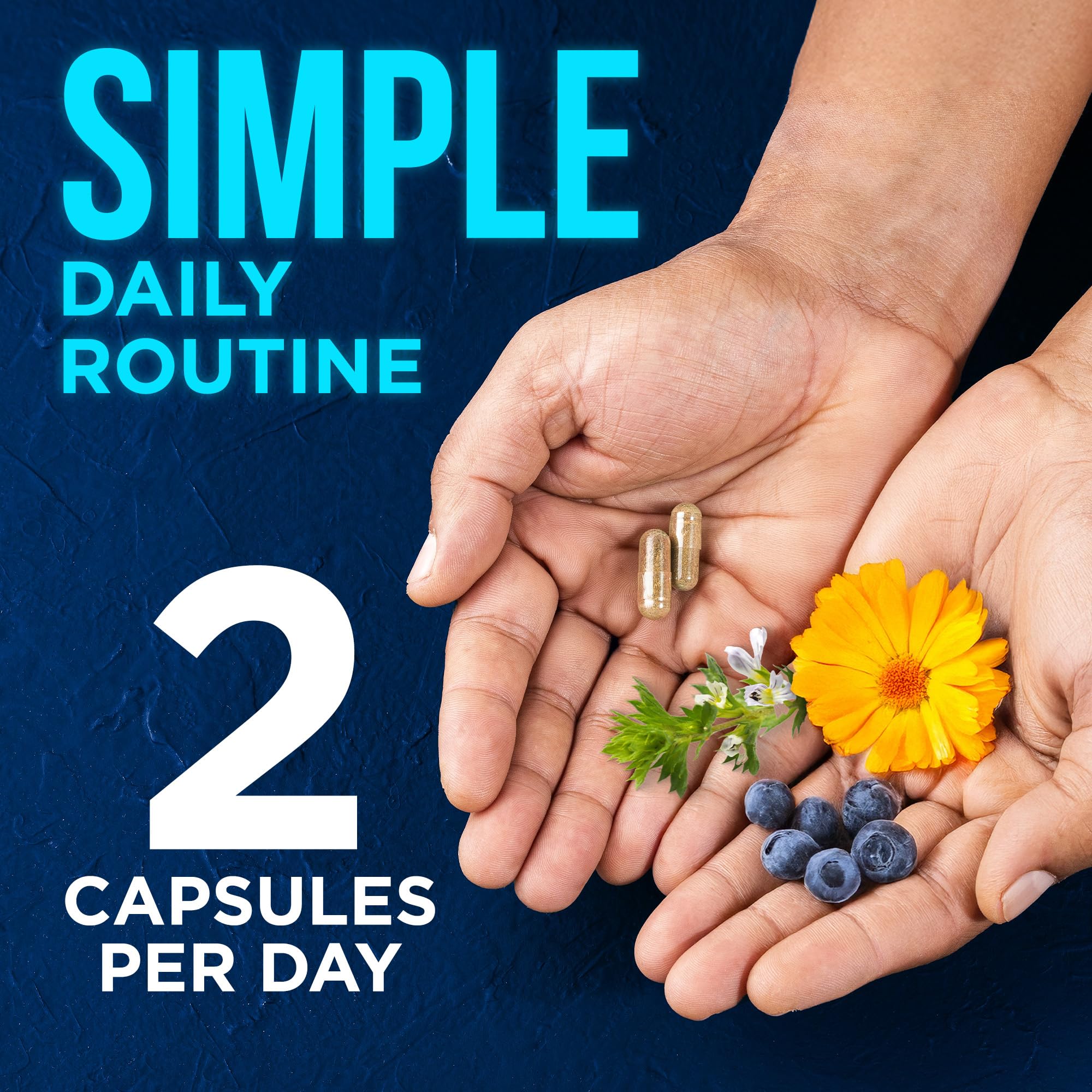 OmniBiotics Vision Clarity amber bottle with seal indicating third-party tested for quality.